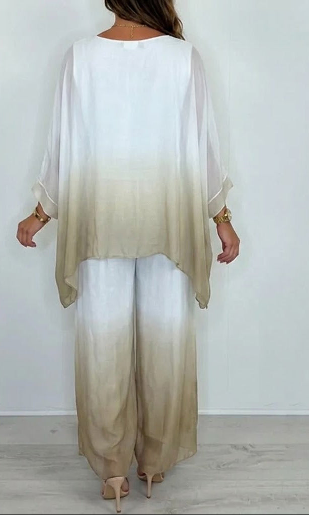Conjunto Casual con Efecto Degradado