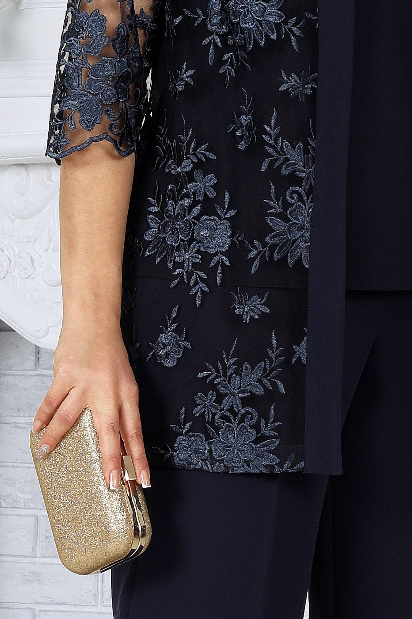 Traje de Tres Piezas Azul