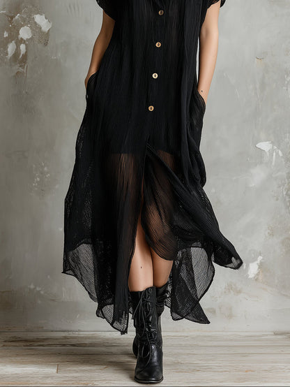 Maxi  Vestido Camisero Místico