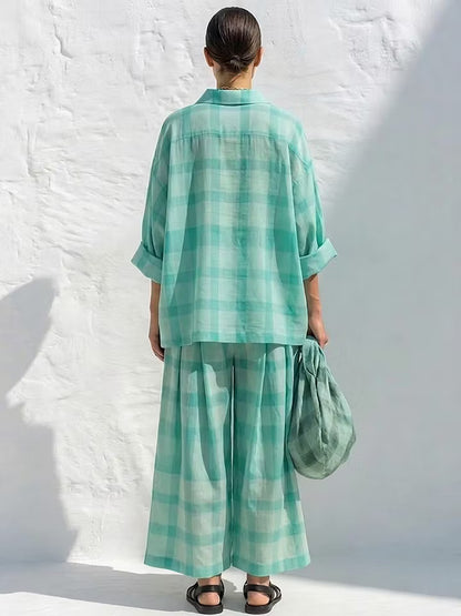 Conjunto Resort Mentha Plaid
