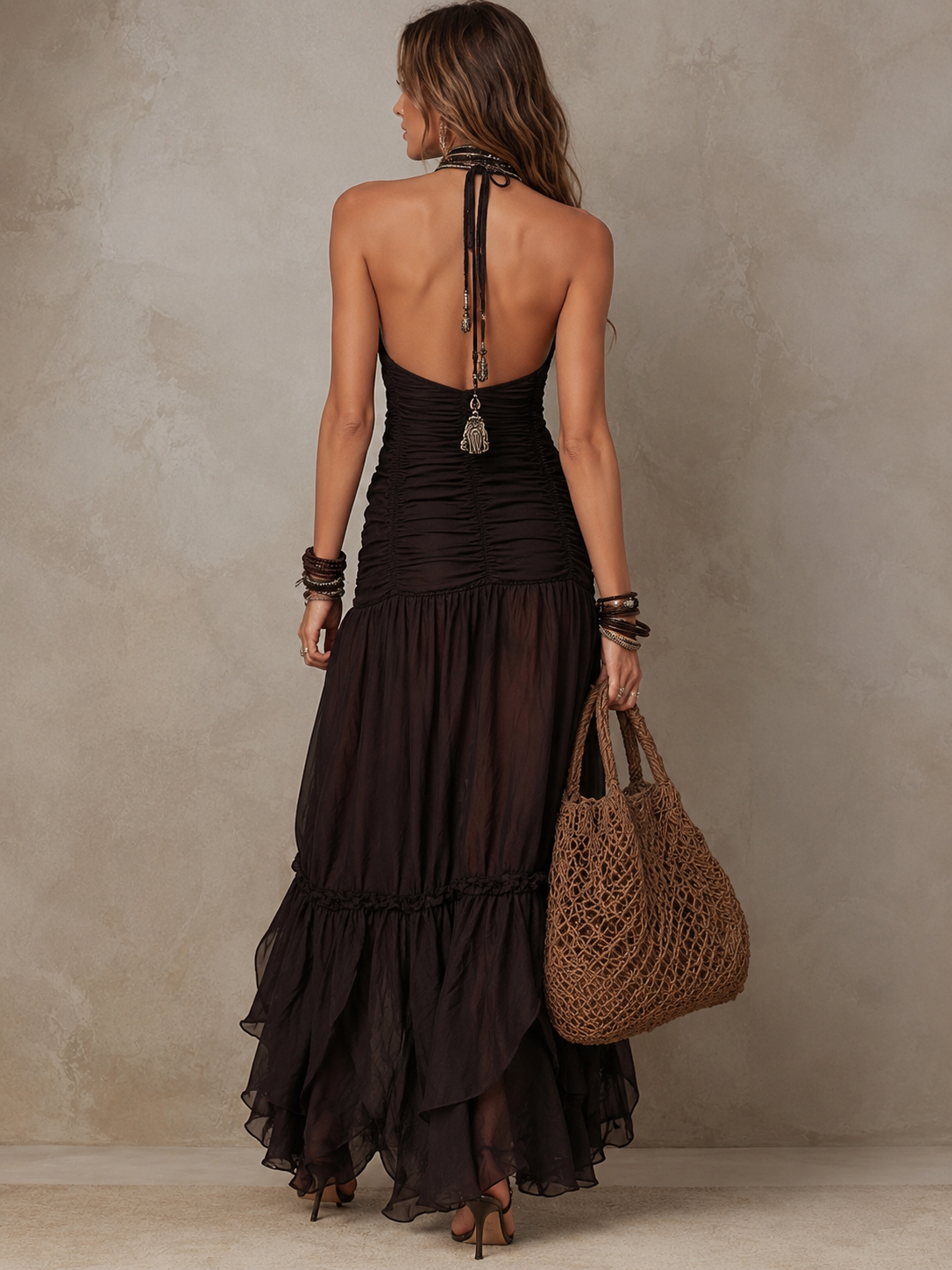 Vestido Largo Gótico Elegante