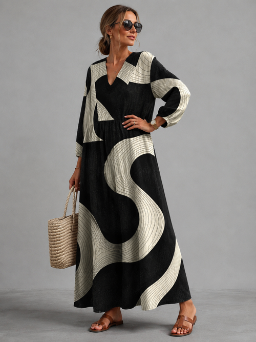 Vestido Oversize Líneas Exclusivas