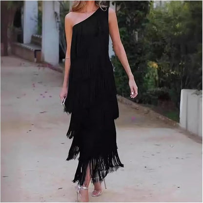 Vestido Lauren con Flecos