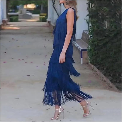 Vestido Lauren con Flecos