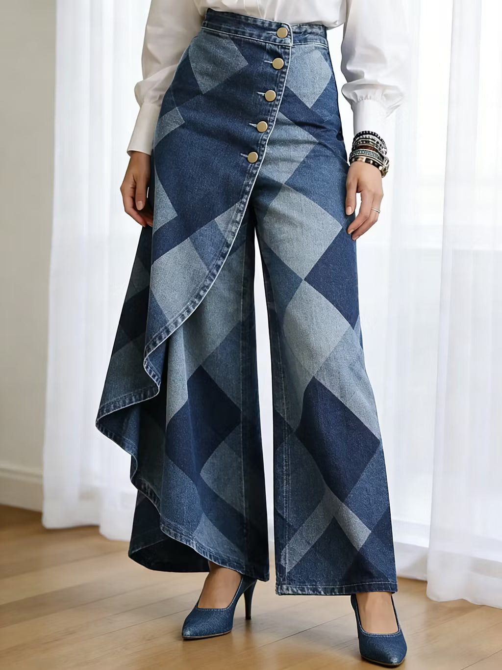 Pantalón  Denim Geometría de Autor