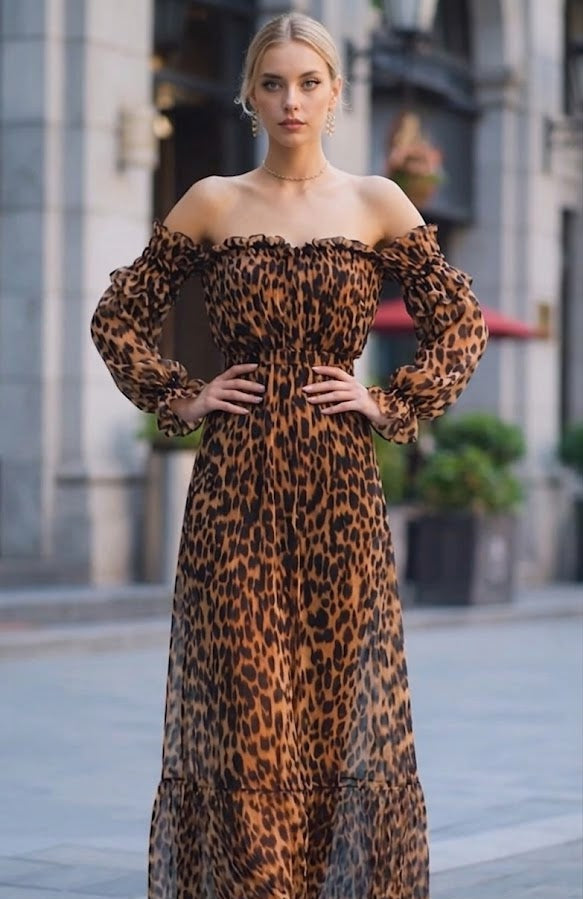 Vestido Chic Capital Print