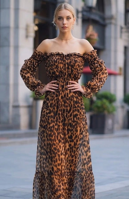 Vestido Chic Capital Print