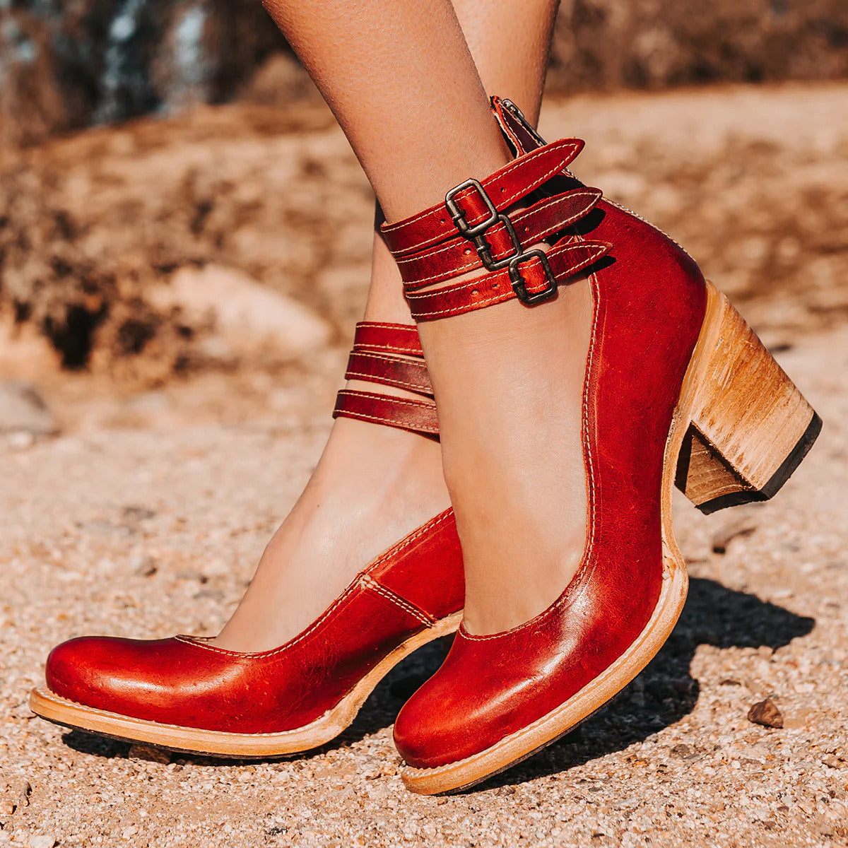 Zapatos de Tacón Rústico Chic
