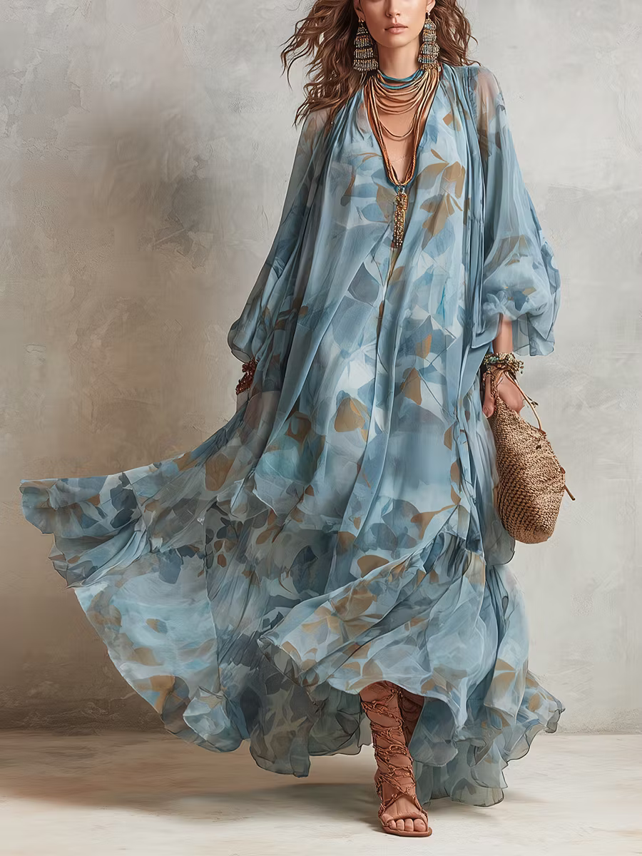 Maxi Vestido Legado de Seda