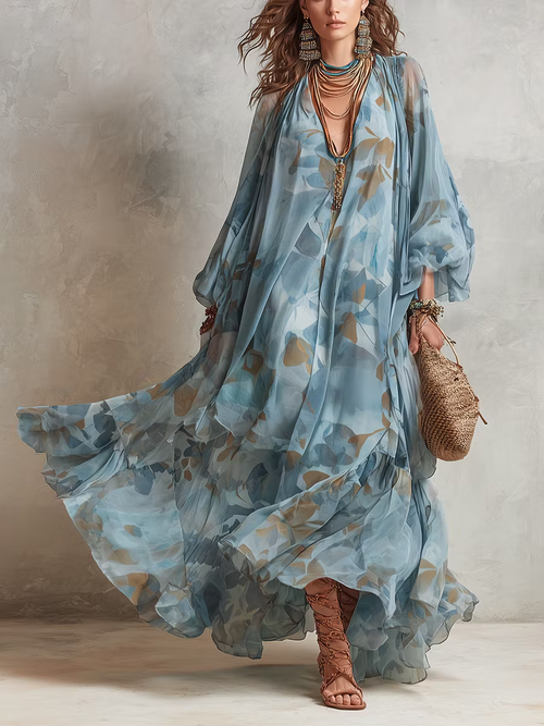 Maxi Vestido Legado de Seda
