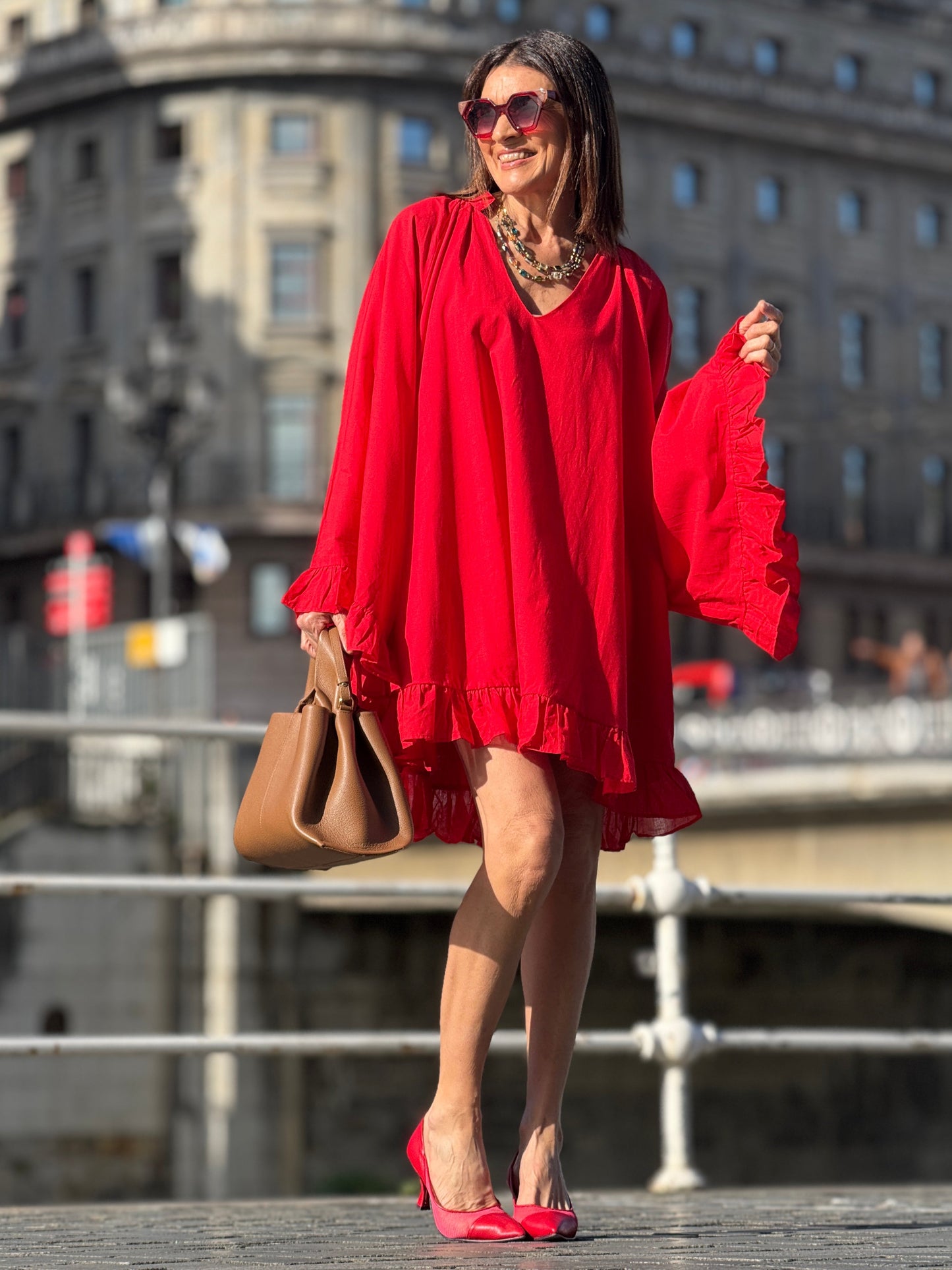 Vestido Comprido Pétala Rubi