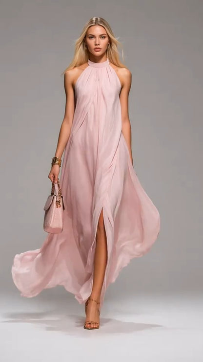 Vestido Chifón Rosa Sublime