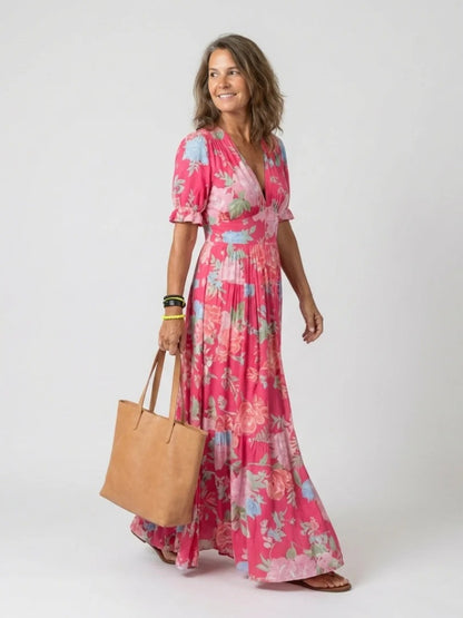 Vestido Largo Nivelado Jardín de Verano