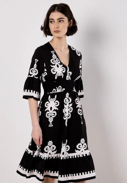 Vestido Estampado Gráfico Campana