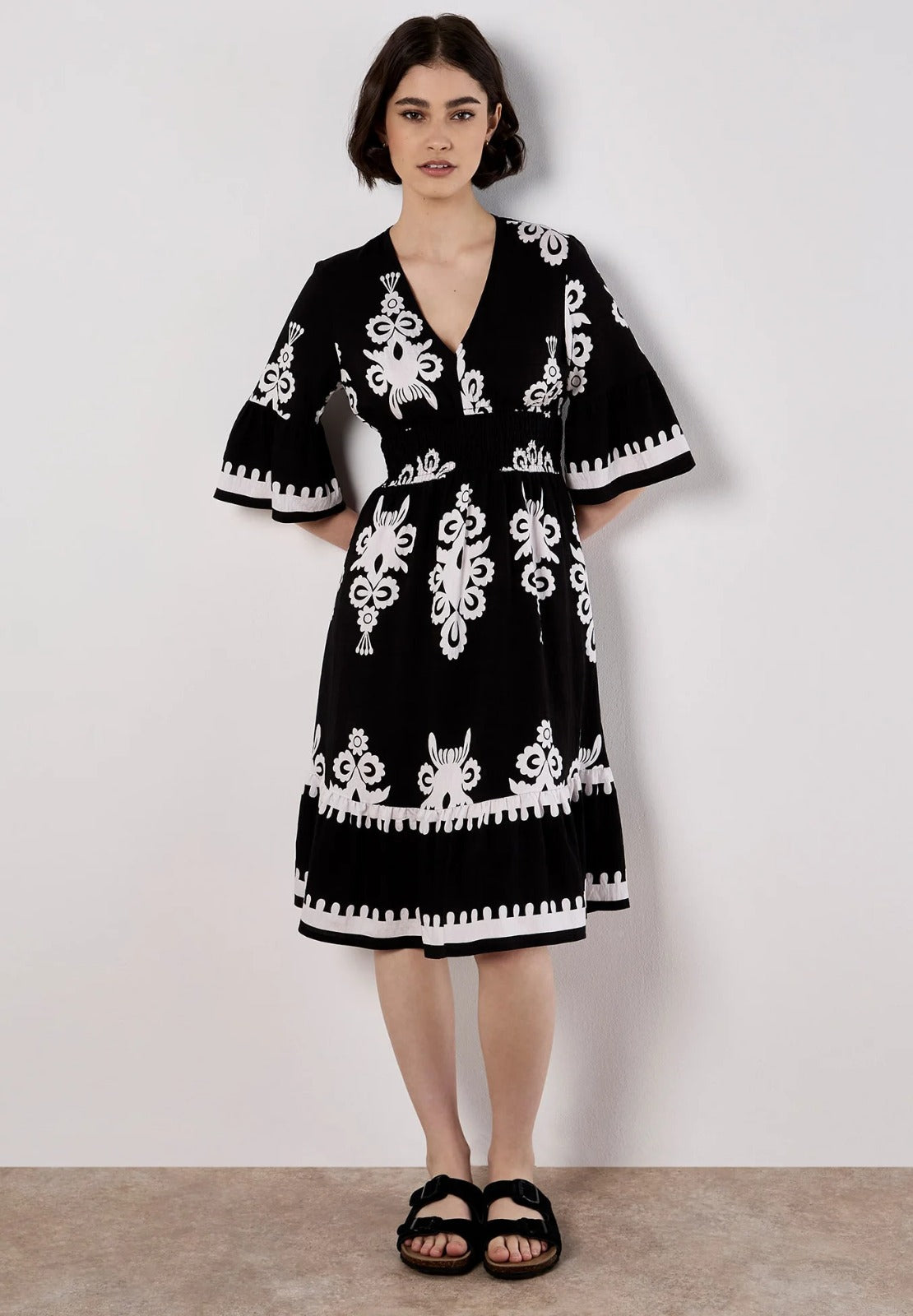 Vestido Estampado Gráfico Campana