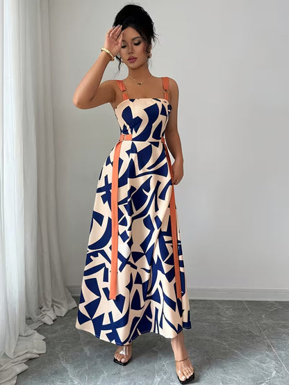 Vestido Estampado "Artistic Navy"