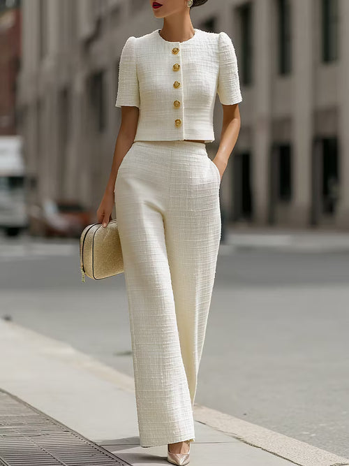 Conjunto Elegante Tweed Élite