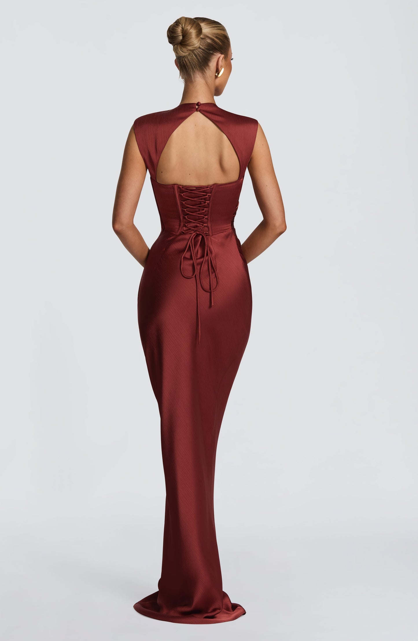 Avielle Maxi Dress - Deep Rust Dress Babyboo Fashion Premium Exclusive Design