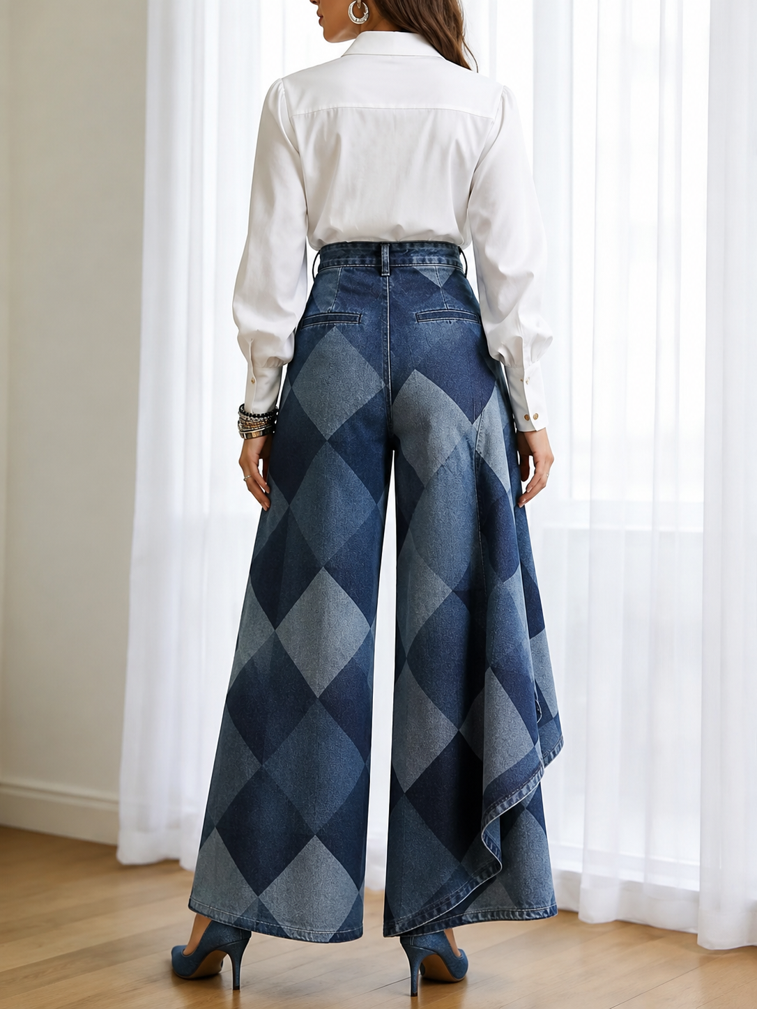 Pantalón  Denim Geometría de Autor