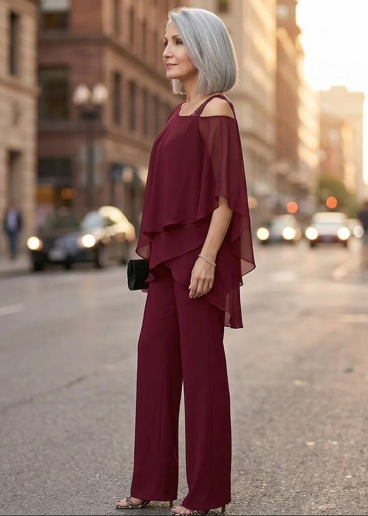 Jeny /Conjunto Asimétrico de Chiffon