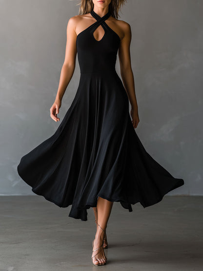 Alana/Vestido Minimalista Cruzado