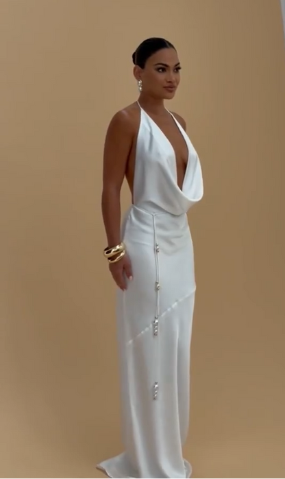 Vestido Sofisticado Aurora de Perlas